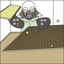 和室（畳）の床をフローリングに変更する工事