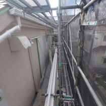 外壁塗り替え 施工中